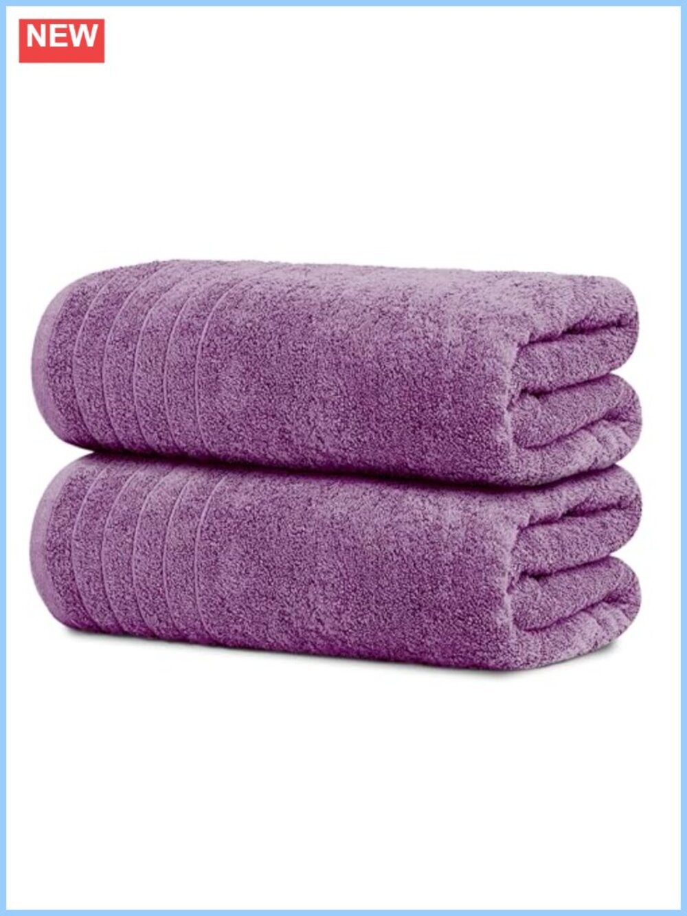 2 Pack Extra Large Bath Sheets 100% Cotton Quick Dry Lightweight